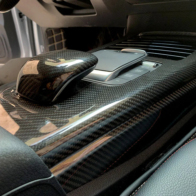 Customized auto parts for Benz a45s  a35l  A  CLA carbon fiber interior center console