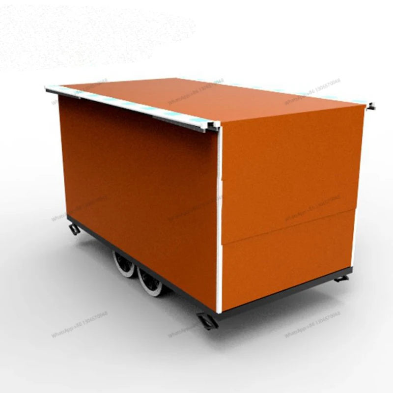 Customized bar style extended foldable mobile dining car
