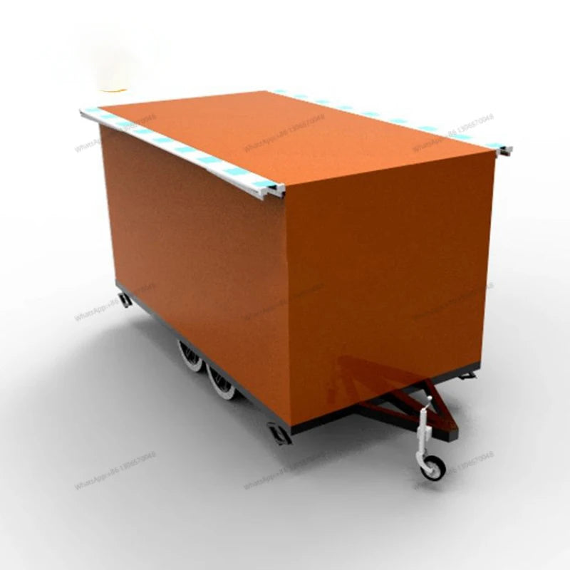Customized bar style extended foldable mobile dining car