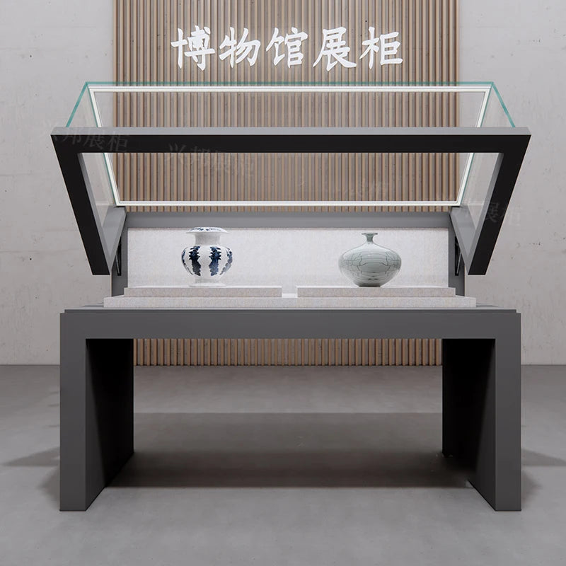 Customized display cabinets, exhibition halls, product display cabinets, dedicated steel painted glass cabinets, cold rolled ste