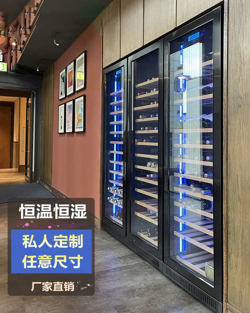 Customized family commercial embedded red wine and foreign wine cabinet ice bar