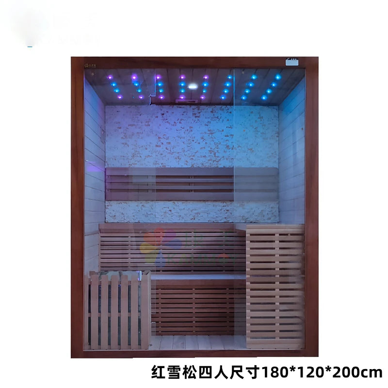 Customized far infrared household mobile sweat steaming room, sweat box, fumigation machine, wooden bath box, steam stove, sauna