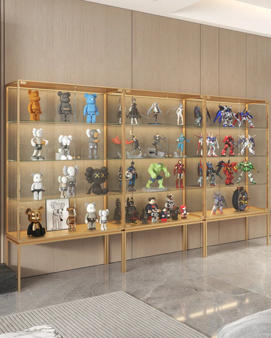 Customized light luxury glass display cabinet for wine cabinet, modern and simple glass door, single door living room, wall cabi