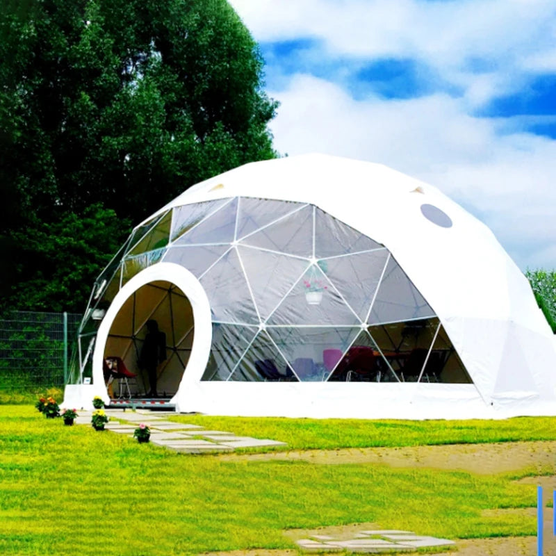 Customized new rainproof hot-galvanized PVC tarpaulin tent outdoor wedding exhibition activities windproof spherical tent
