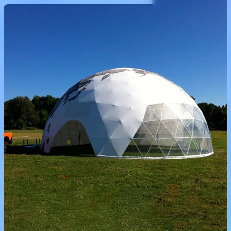 Customized new rainproof hot-galvanized PVC tarpaulin tent outdoor wedding exhibition activities windproof spherical tent