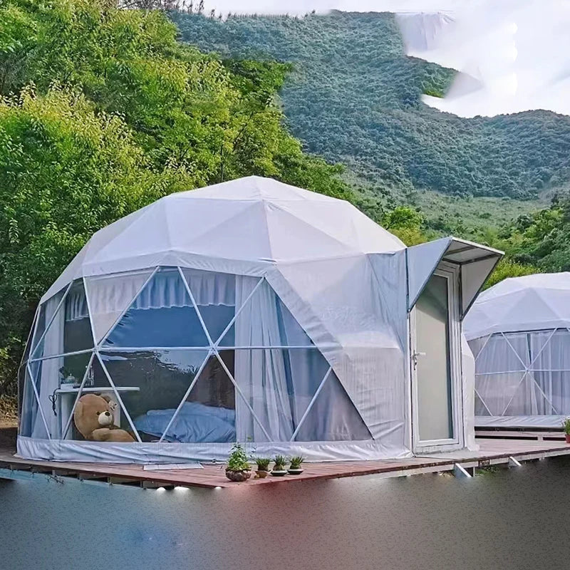 Customized outdoor bubble house type homestay hotel tent scenic spot camping luxury online red restaurant star sky hot pot tent