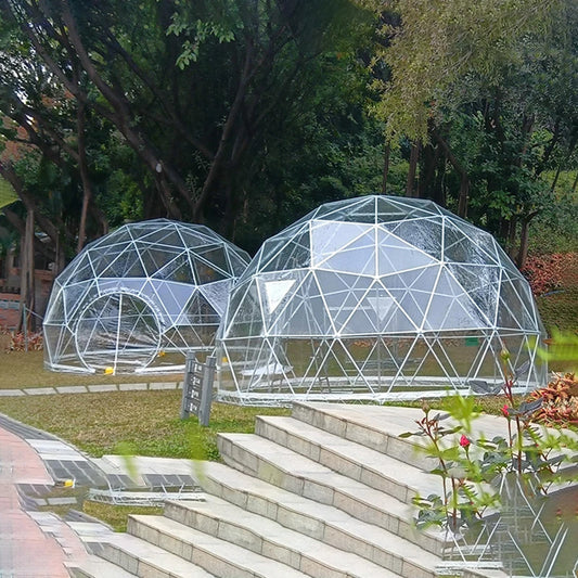 Customized outdoor starry sky screen net red bubble house transparent tent outdoor camping accommodation catering spherical tent