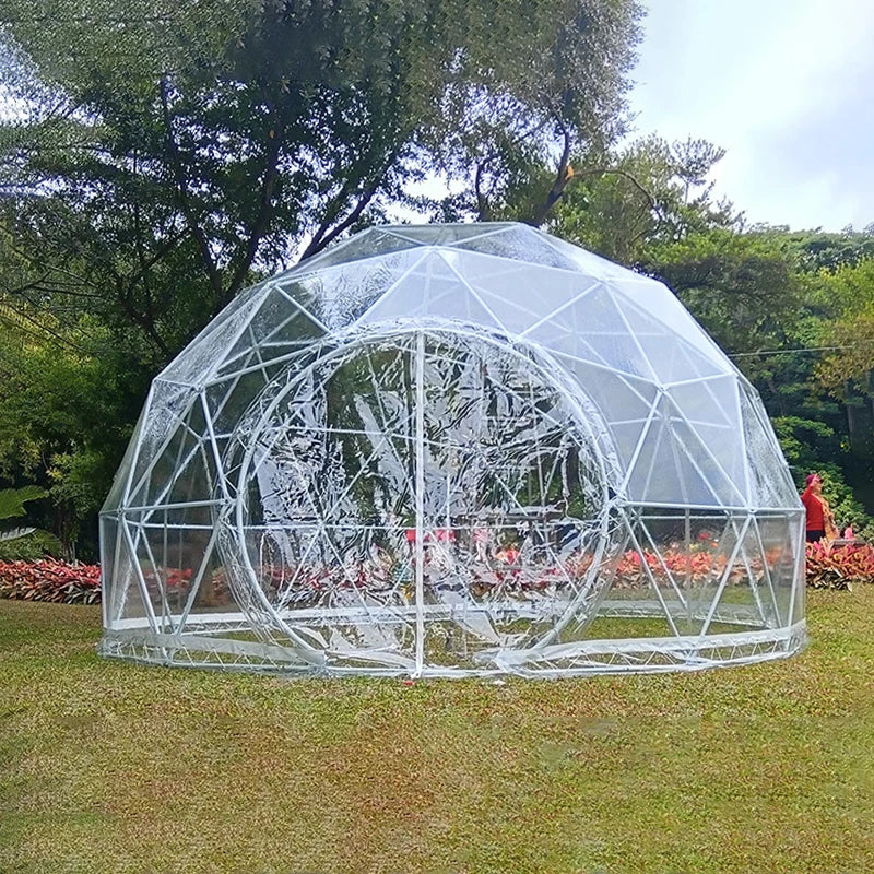 Customized outdoor starry sky screen net red bubble house transparent tent outdoor camping accommodation catering spherical tent