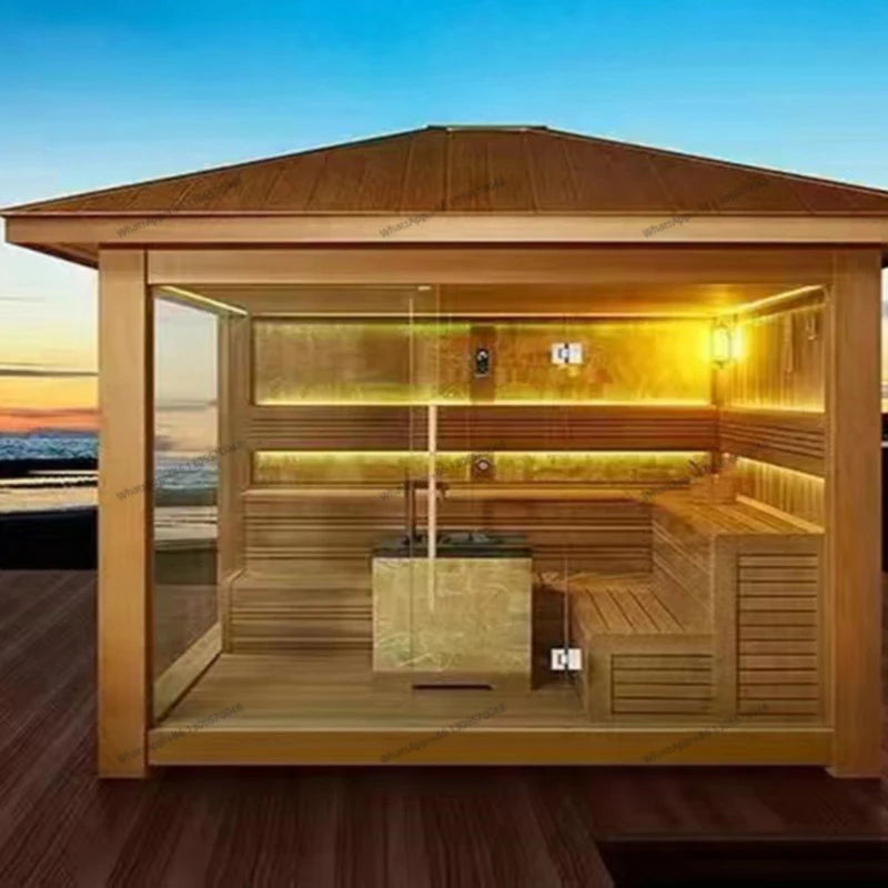Customized outdoor waterproof sauna room, wet steaming room, customized outdoor rainproof double person single person household