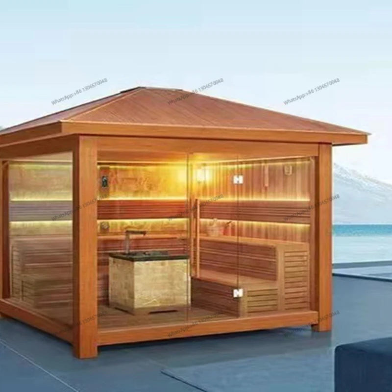 Customized outdoor waterproof sauna room, wet steaming room, customized outdoor rainproof double person single person household