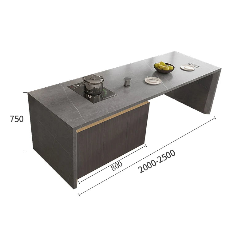 Customized water bar table for household dining table, finished plate table top, retractable western kitchen, rock plate guide t
