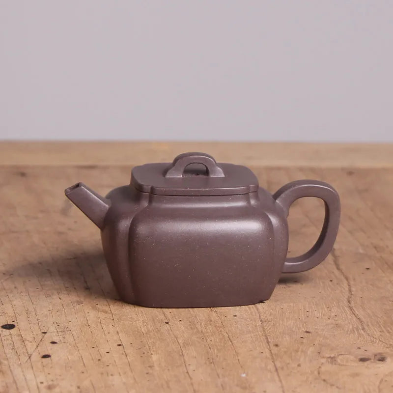 DE chang, yixing recommended pure manual undressed ore azure mud sifang Angle pot artist Fan Weiming all hand-made