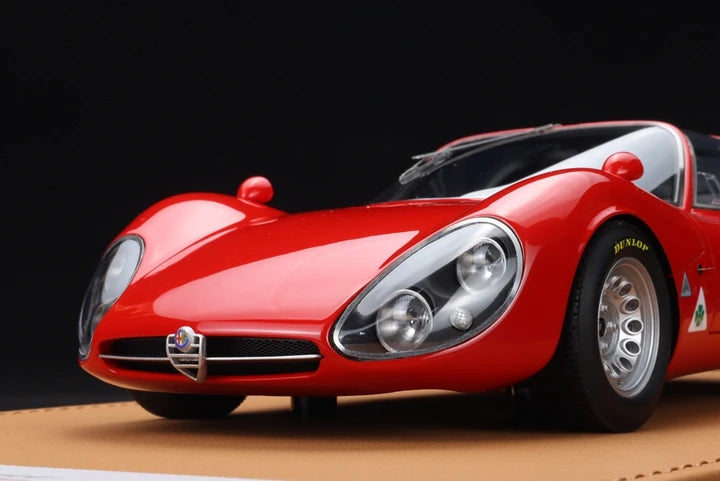 DMH 1:18 Alfa Tipo33 Simulation Limited Edition Resin Metal Static Car Model Toy Gift