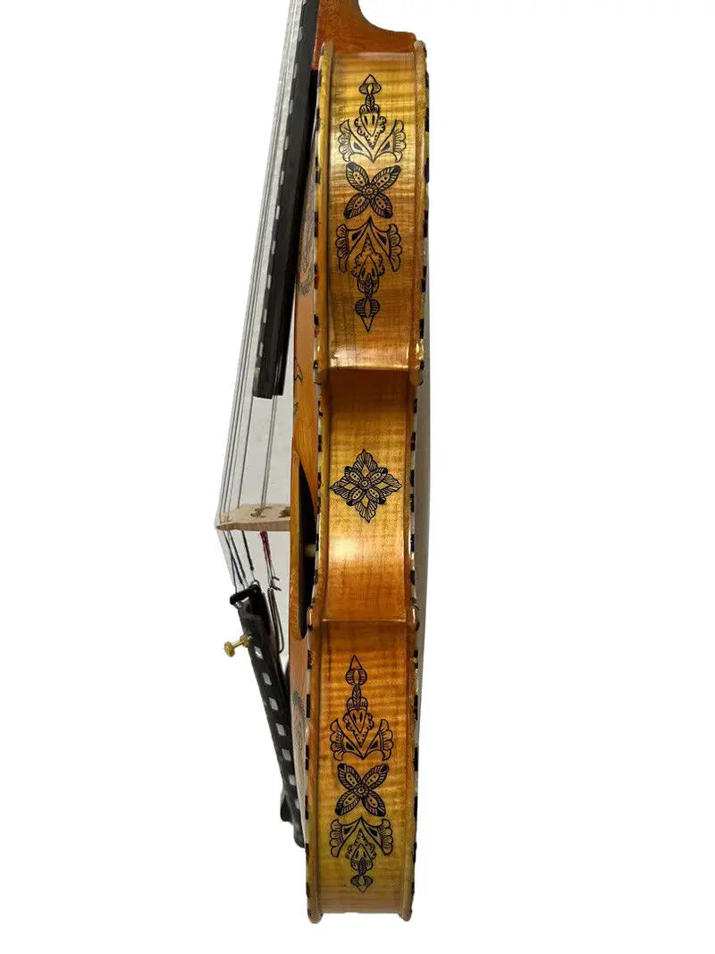 MMOOKA Deluxe 4*4 strings Hardanger Norwegian fiddle 4/4 violin of professional concert