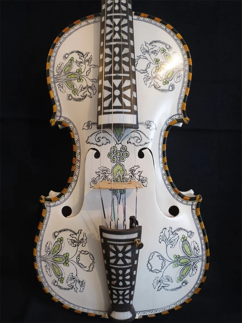 MMOOKA Deluxe fancy Norwegian fiddle 4/4 violin (4*5)of profession concert #11739