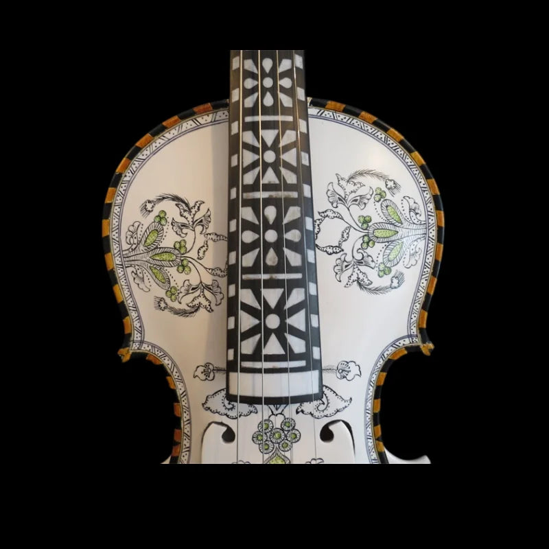 MMOOKA Deluxe fancy Norwegian fiddle 4/4 violin (4*5)of profession concert #11739
