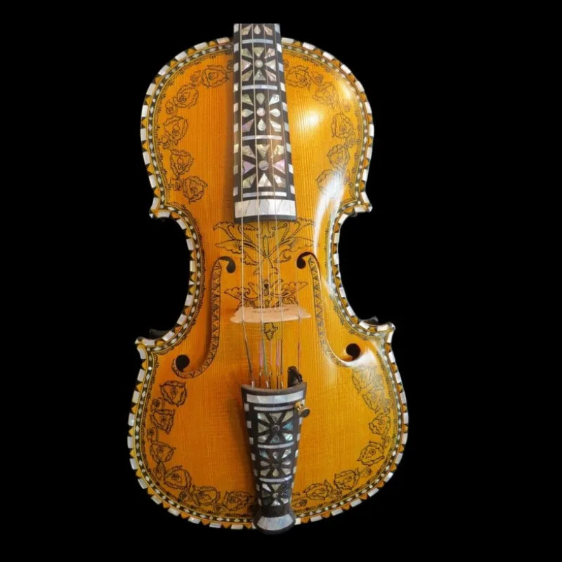 MMOOKA Deluxe hardanger Norwegian fiddle 4/4 violin 4*5 strings of professiona concert
