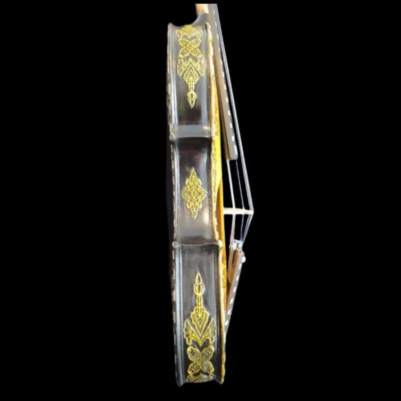MMOOKA Deluxe hardanger Norwegian fiddle 4/4 violin 4*5 strings of professiona concert