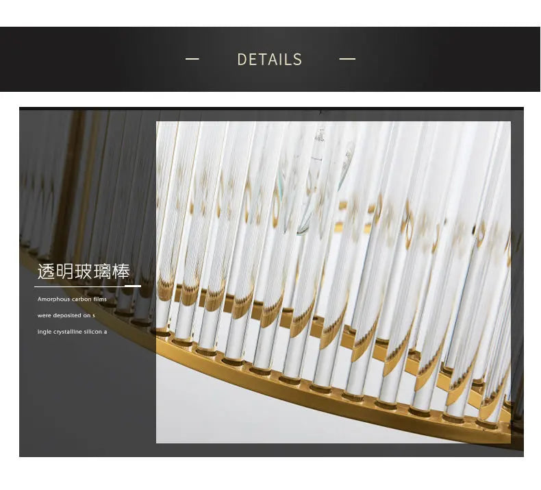 Designer villa hotel project custom chandelier post-modern minimalist creative circular multi-layer glass chandelier