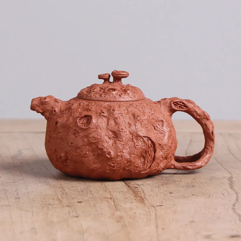 Deyuanchang Yixing Purple Clay Pot Handmade Raw Ore Descending Slope Mud Ganoderma Lucidum Gongchun Pot Zhang Jianzhong Handmade