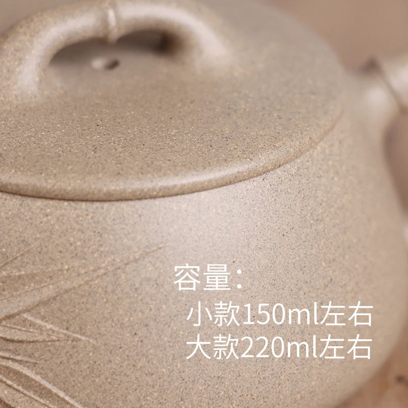 Deyuanchang Yixing Purple Clay Pot Handmade Raw Ore Green Section Tile Shipiao Teapot Senior Engineer Wu Shujuan Half-Handmade P