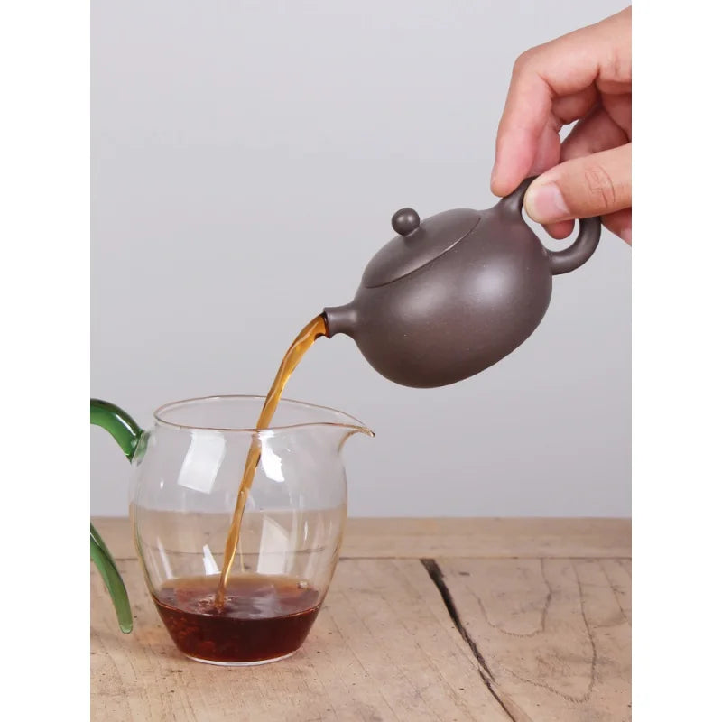 Deyuanchang Yixing Purple Clay Pot Handmade Raw Ore Sky Blue Mash Xi Shi Pot Senior Engineer Wu Shujuan Handmade