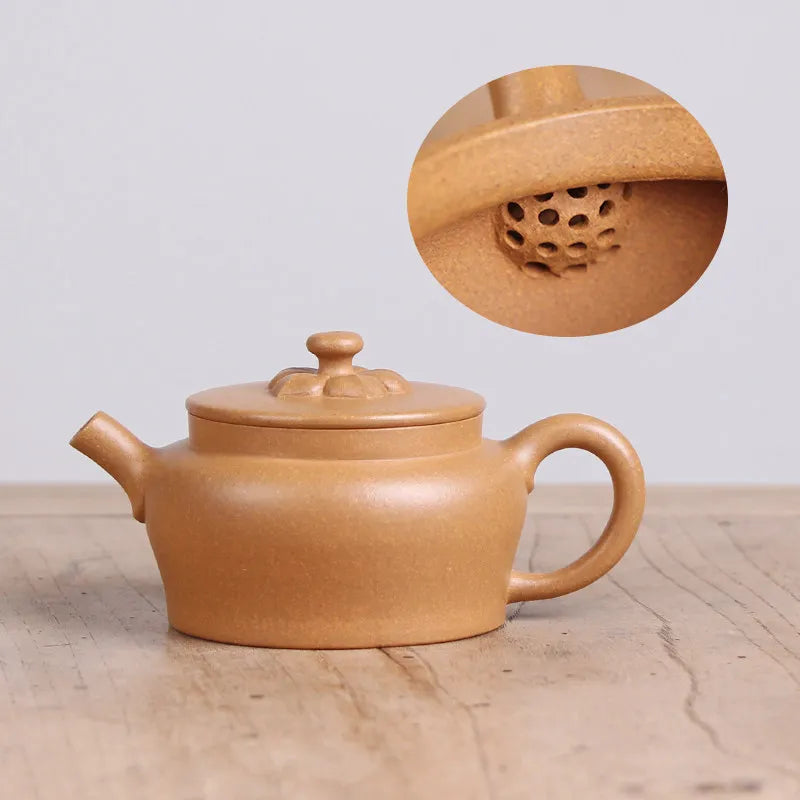 Deyuanchang Yixing Purple Clay Pot Handmade Ru Hui Pot Raw Ore Golden Section Teapot Home Wu Shujuan All Handmade