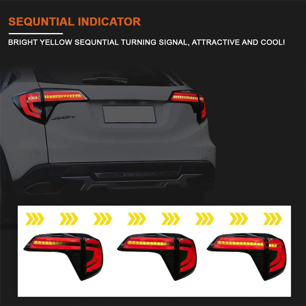 Direct Manufacturer Tail lampe For Honda HRV 2015 2016 2017 2018 Red Smoke Rear Turning Light Tail Lamp For Honda Vezel