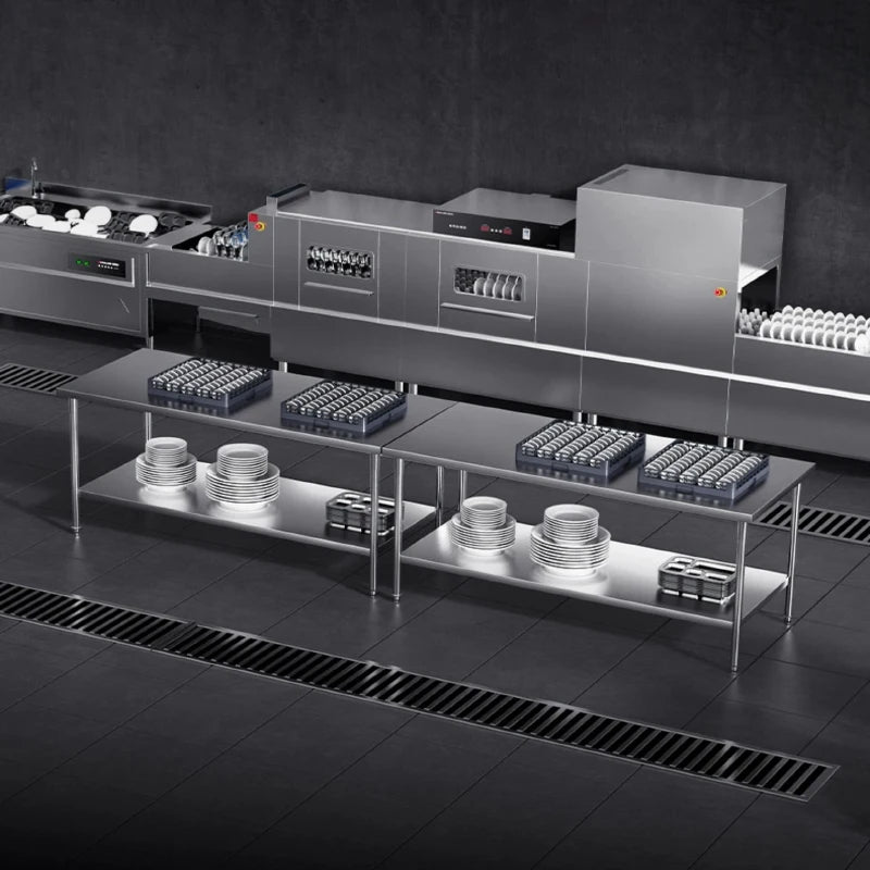 Dishwasher, commercial restaurant, hotel cafeteria, fully automatic large-scale disinfection, drying and washing integrated syst