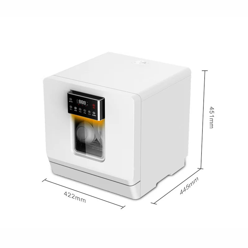 Dishwasher fully automatic household small desktop installation free 4 sets of mini sterilization drying table intelligent dishw