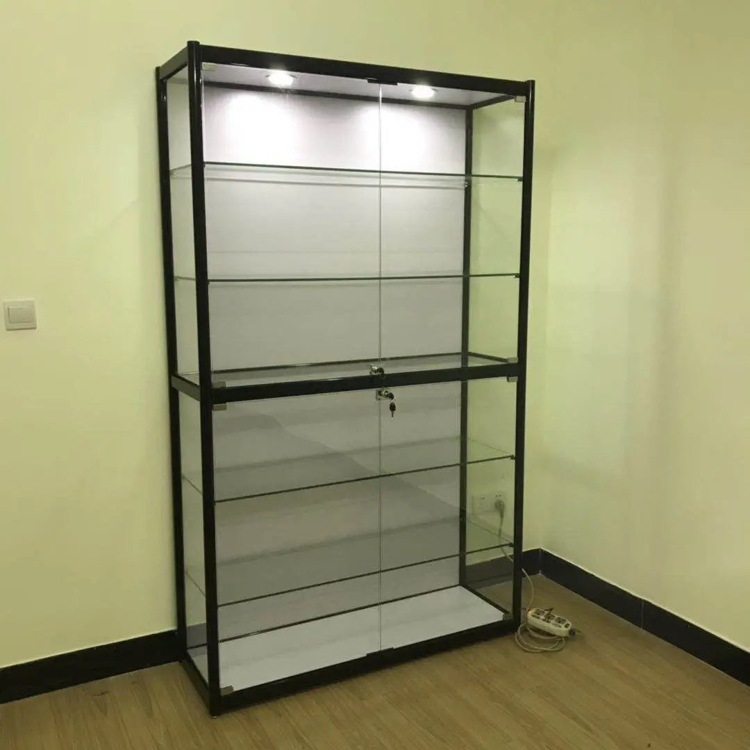 Display Cabinet Glass Transparent Model Cabinet Small Accessories Household Cabinet Toy Model Glass Display Cabinet
