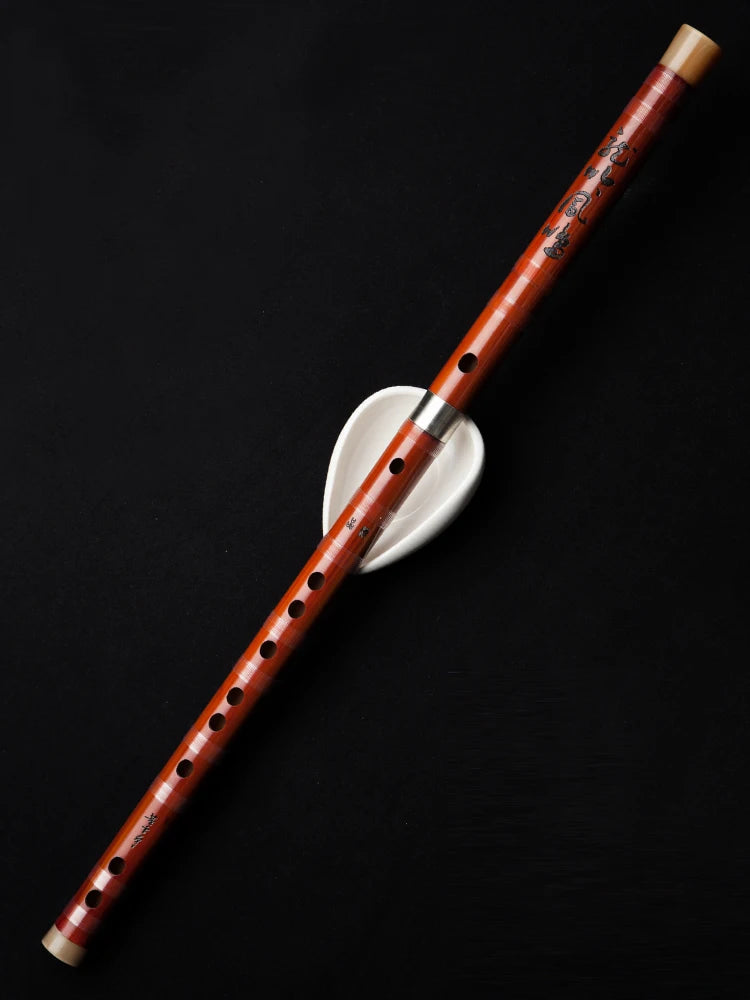 MMOOKA DongXuehua Collection Level Flute Professional Playing Flute Bitter Bamboo Chinese Dizi High-end Refined Musical Instrument
