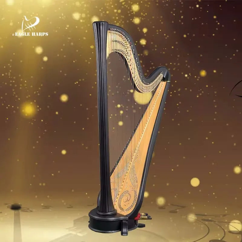 Doris harp professional 47 stringed instrument hawkish harp harp handmade from maple