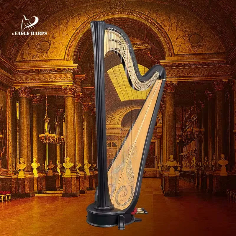 Doris harp professional 47 stringed instrument hawkish harp harp handmade from maple