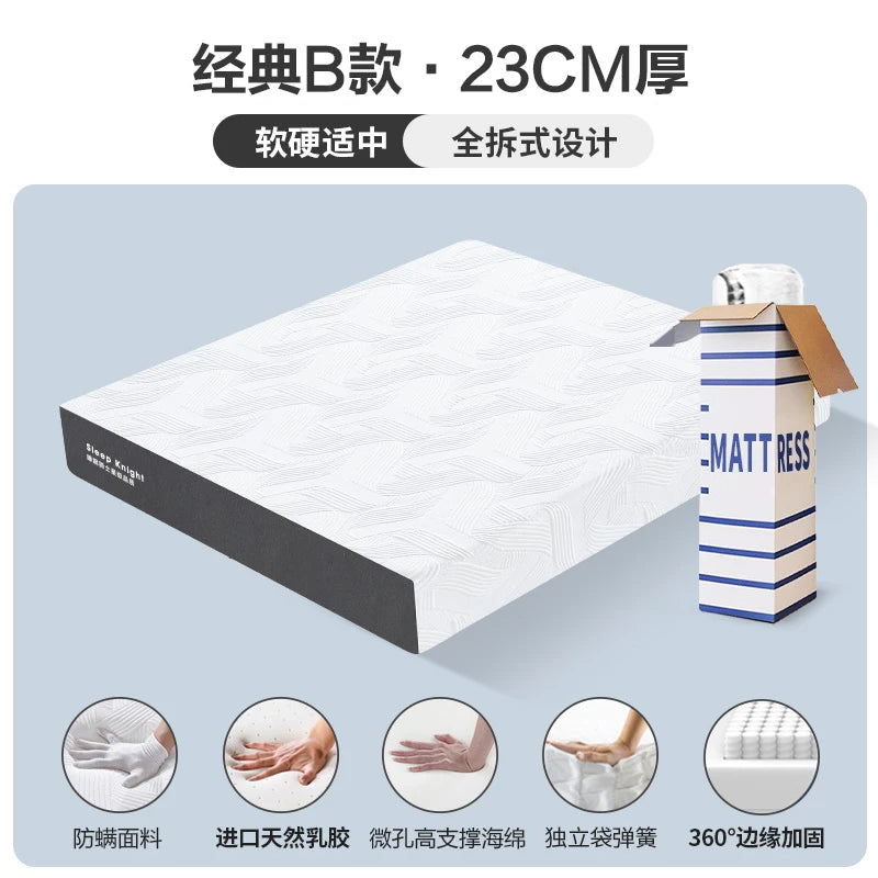 Double Firm Queen Mattresses High Quality Thickness King Size Bedroom Spring Mattress Foldable Spring Colchon Bedroom Furniture