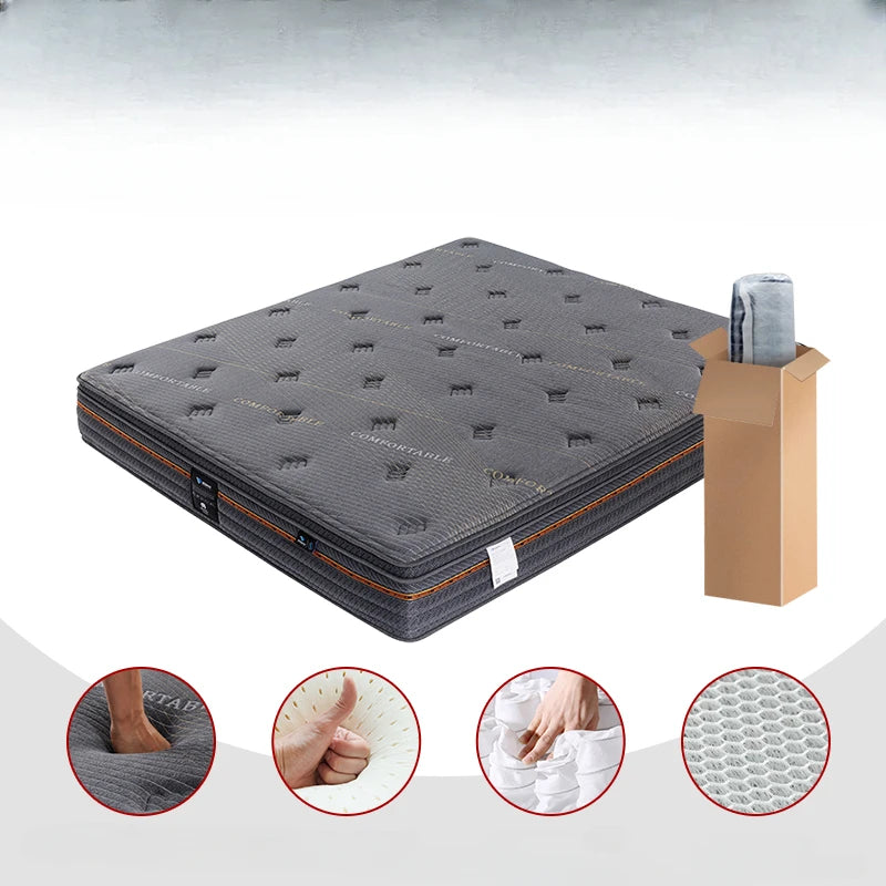Double High Quality Mattresses Double Molblly Spring Queen Bedroom Twin Mattress King Core Sleep Colchoneta Bedroom Furniture