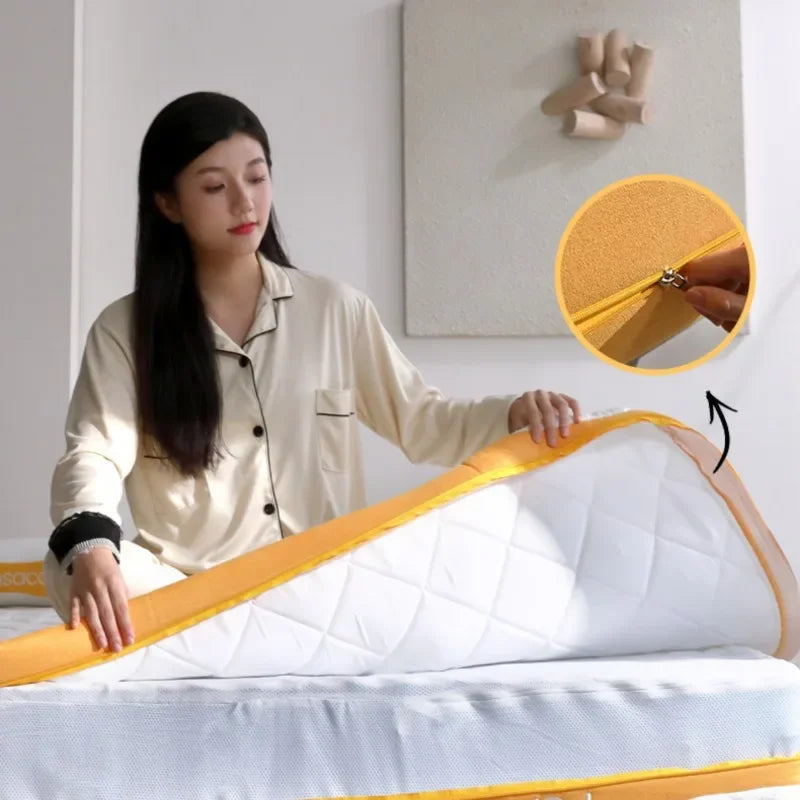 Double Layer Independent Bagged Spring Mattress Protection Suitable Household Compression Soft Hard Detachable Bedroom Furniture