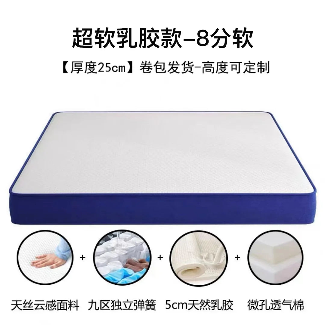 Double Queen Folding Mattresses Foam Hard Spring Roll Foldable Bedroom Mattresses Spring Sleep Colchones De Cama Salon Furniture