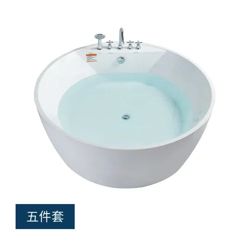 Double luxurious massage integrated seamless circular independent internet celebrity homestay constant temperature bath