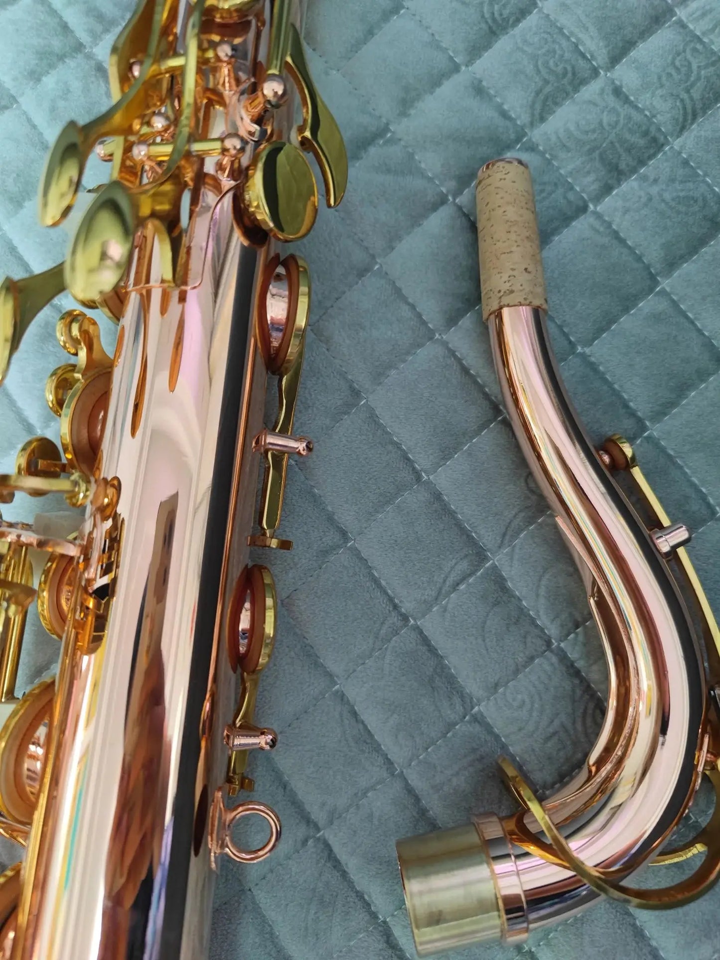 Double rib drop B tone professional tenor saxophone phosphor bronze gold-plated pure hand-carved Tenor sax jazz instrument