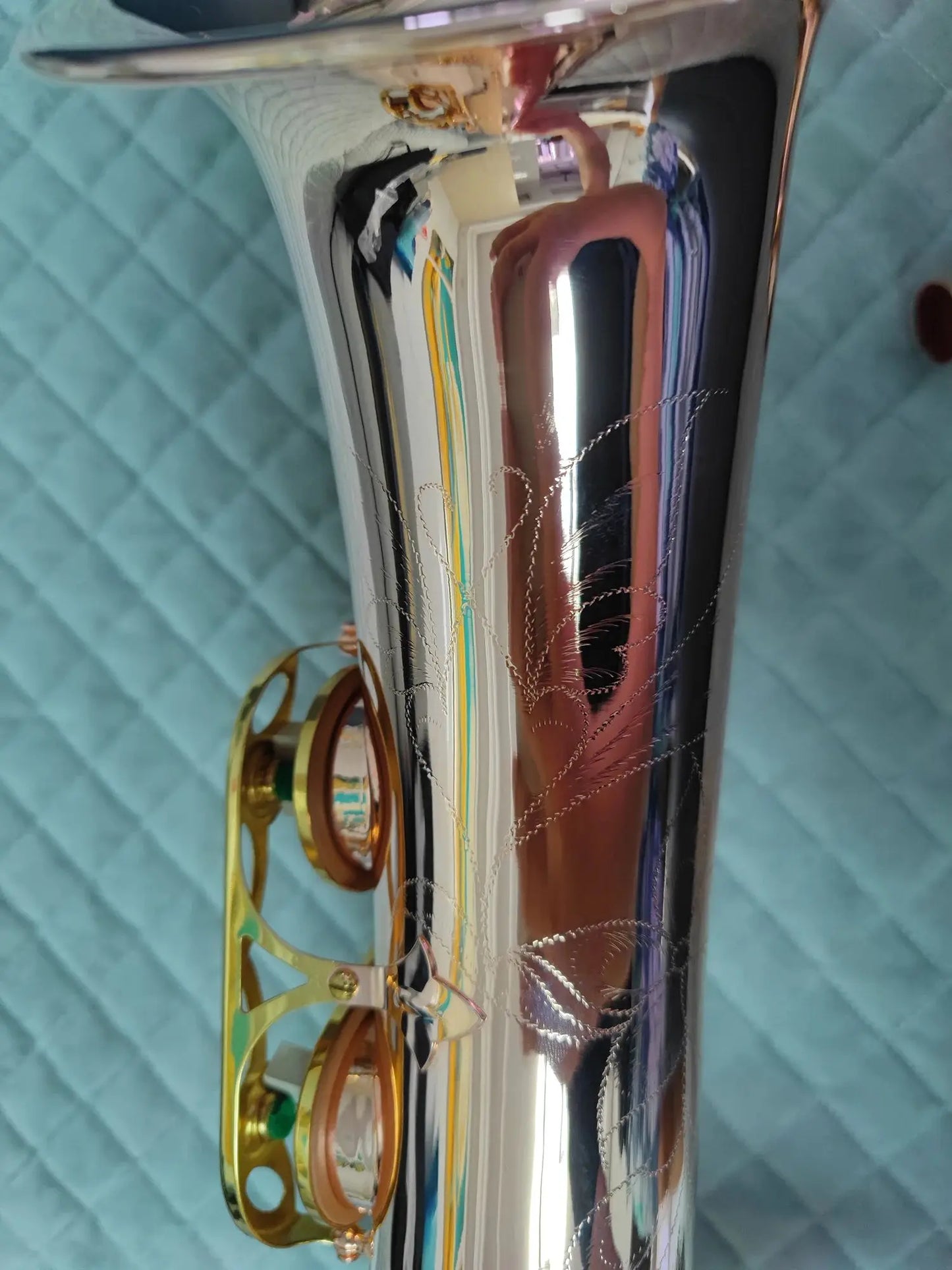 Double rib drop B tone professional tenor saxophone phosphor bronze gold-plated pure hand-carved Tenor sax jazz instrument