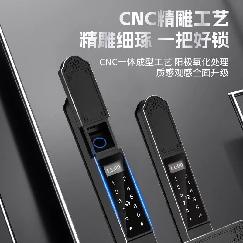 Double-sided fingerprint lock of courtyard door outdoor waterproof and sun-proof villa hollow door intelligent password lock