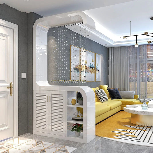 Double sided porch partition cabinet in the living room, shoe cabinet in the compartment, storage decoration, hall cabinet, pain