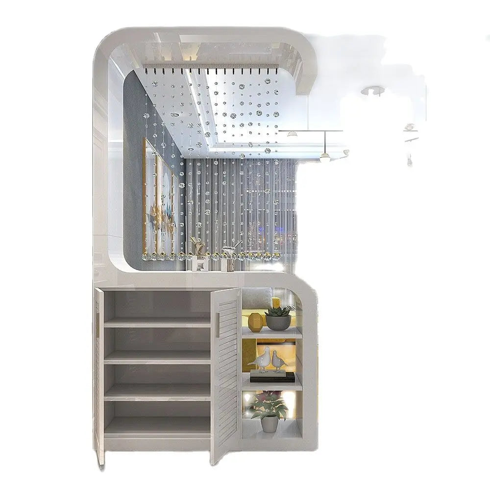 Double sided porch partition cabinet in the living room, shoe cabinet in the compartment, storage decoration, hall cabinet, pain