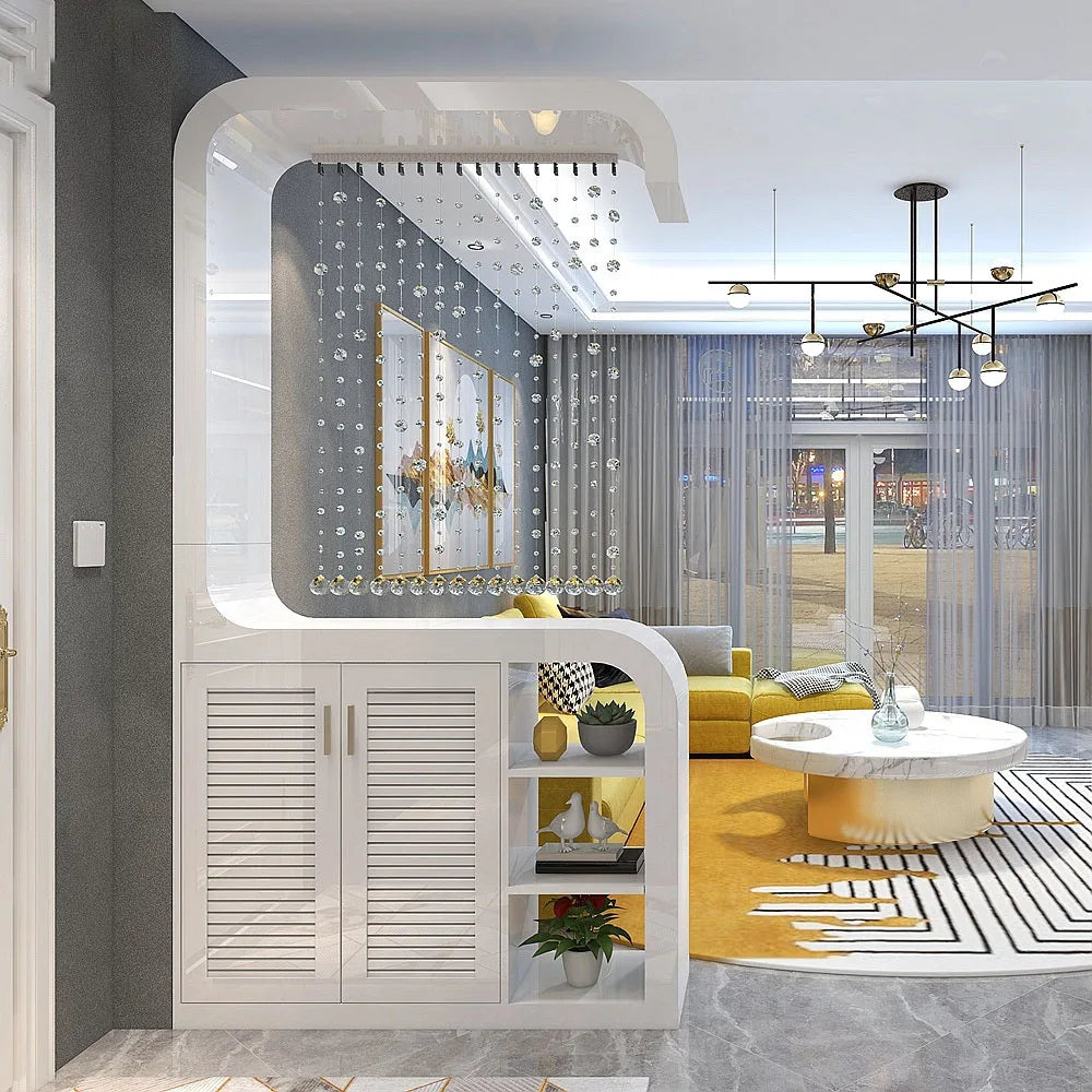 Double sided porch partition cabinet in the living room, shoe cabinet in the compartment, storage decoration, hall cabinet, pain