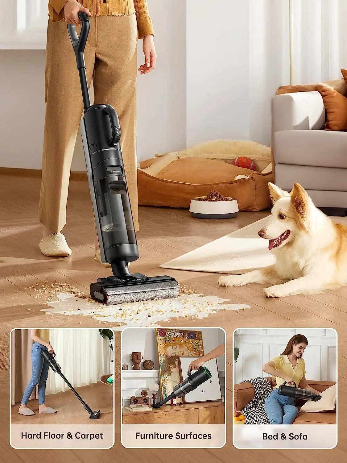Dreame M13 beta intelligent wet dry vacuum cleaner, 4-in-1 wireless vacuum cleaner, with hot air drying function
