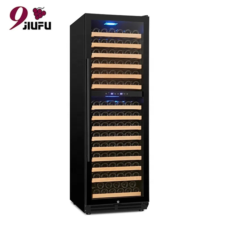 Dual Zone,420 Liters 165 Bottles Compressor Wine Cooler Refrigerator