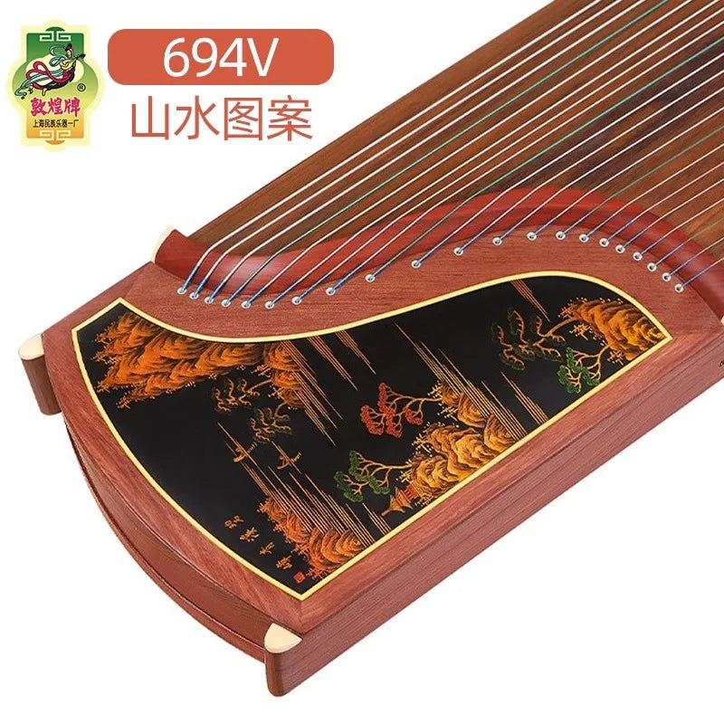 Dunhuang Guzheng 5696T Qingyou Xia Meng Beginner Entry Guzheng Professional Playing Shanghai National Musical Instruments