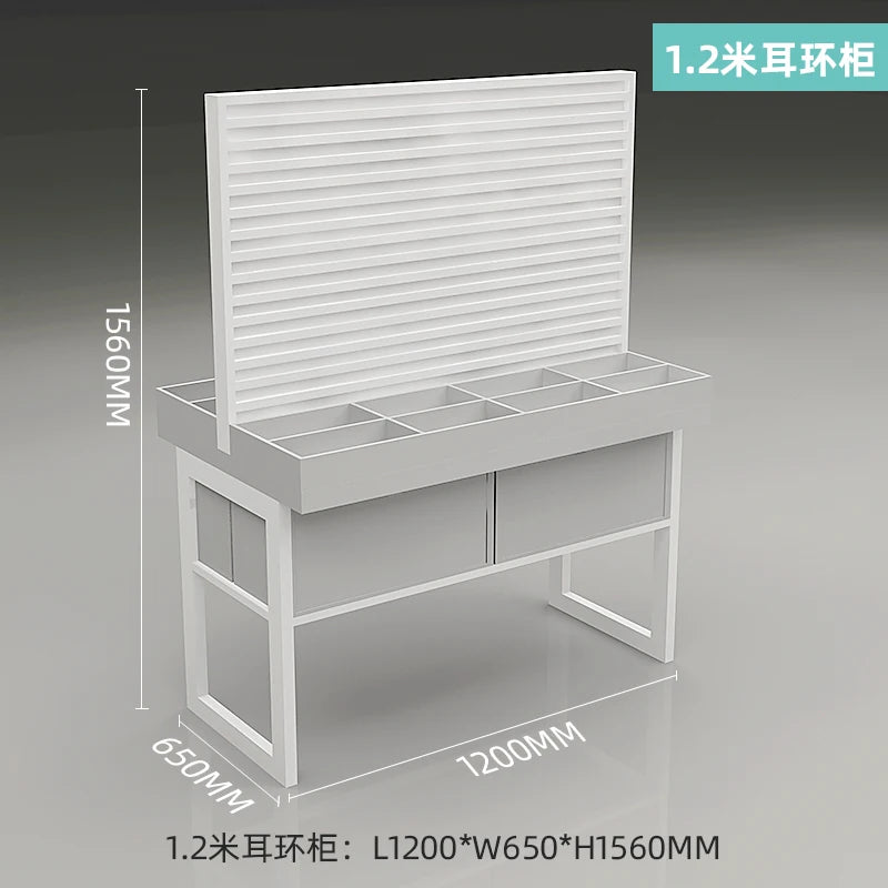 Earwear rack display rack large-capacity rack island display cabinet earrings hair hoop earrings display rack vertical customiza