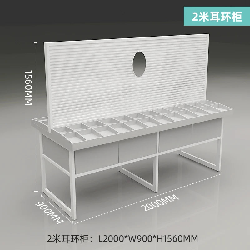 Earwear rack display rack large-capacity rack island display cabinet earrings hair hoop earrings display rack vertical customiza